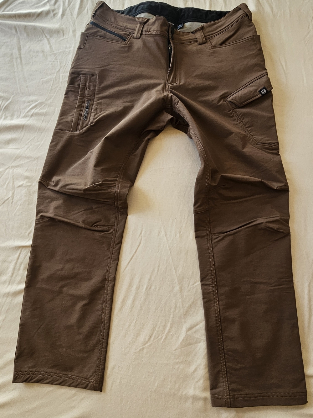 Truewerk Men's Work Brown Cargo Trade Pants 38Wx32L